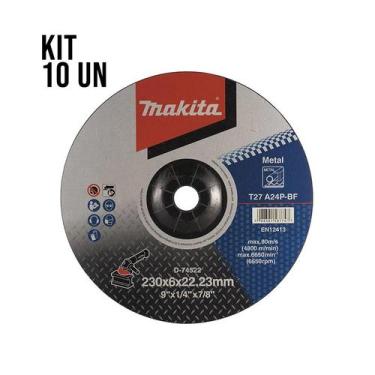 Imagem de  Kit 5 Discos para Desbaste 9 X 7/8"  D-74522 Makita