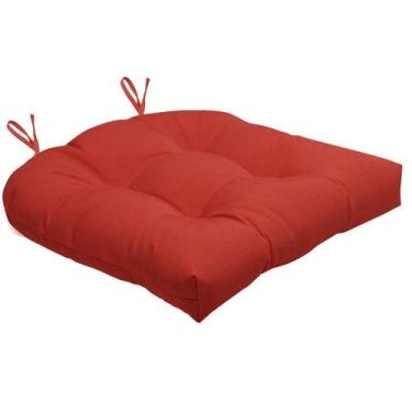 Imagem de Almofada Para Cadeira Futton Solid 40x40cm  - Vermelho - FASTLAR