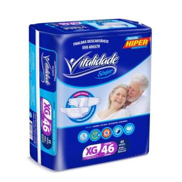 Imagem de Atacado Fralda Geriátrica Vip Noturna Tam Xg 92 Unidades - Vip Geriátr