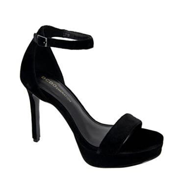 Imagem de BCBGeneration Plataforma feminina Nallah, Veludo preto, 38