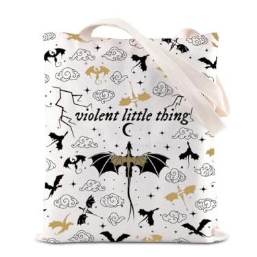 Imagem de KUIYAI Fourth Wing Merchandise Tote Bag Dragon Rider Gift Basgiath War College Gift Riorson Gift Violent Little Thing Gift, Violentthingtote