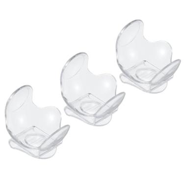 Imagem de PATIKIL Suporte de bola de tênis, clipe de cintura, pacote com 3, clipe de bola de tênis, suporte de clipe de cintura ABS, equipamento esportivo para treinamento de tênis, transparente