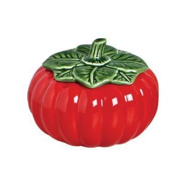 Imagem de Mini Moranga de Cerâmica c/Tampa Vermelha 10 x 7cm - Scalla