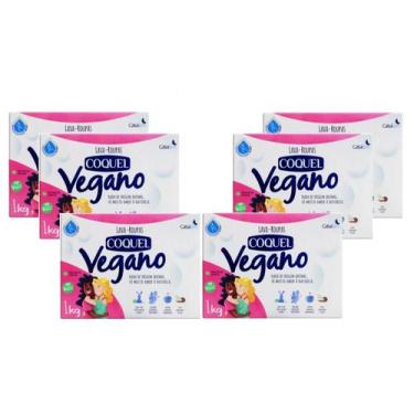 Imagem de Kit 6 caixas Lava Roupa Coco Biodegradável Vida Macia Vegano - Casa Km