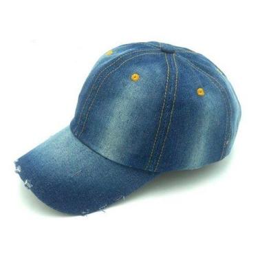 Imagem de 10 Boné Liso Jeans P/sublimacao Aba Curv - oem, 56-59, Jeans, Escuro