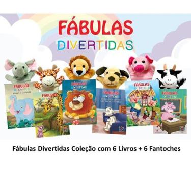 Imagem de Fábulas Divertidas Coleção com 6 Livros + 6 Fantoches - BRINQUE E LEIA