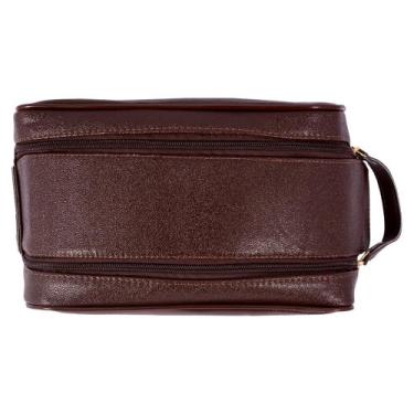 Imagem de Necessaire grande organizadora unissex - Aryel, Marrom
