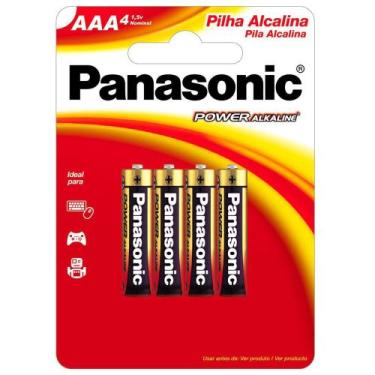 Imagem de Pilha alcalina aaa blister com 4 lr03xab/4b192 - PANASONIC
