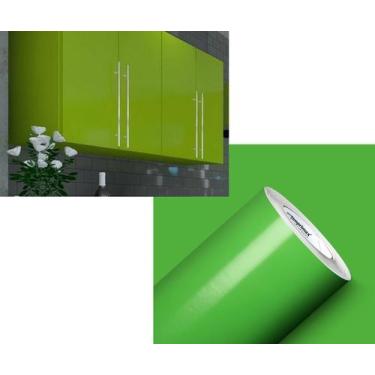 Imagem de Envelopamento adesivo vinil moveis 2Mx50cm Verde Abacat Adherent Conta