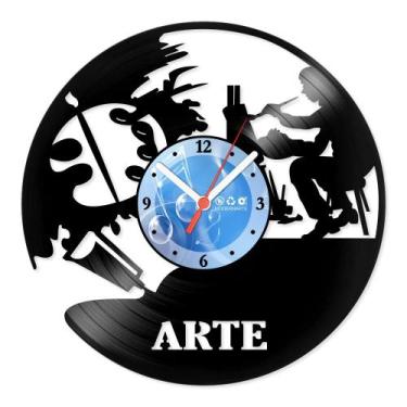 Imagem de Relógio De Parede Disco Vinil Profissões - Artista Arte - VPR-123 - Mo