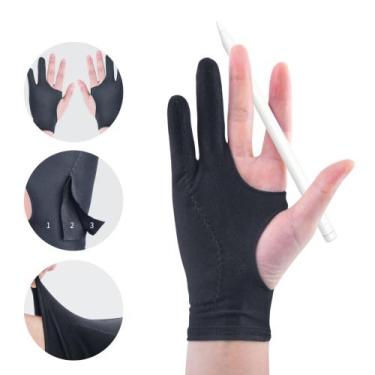 Imagem de Luva Desenho Profissional Palm Rejection Anti Suor Original Mesa Digit