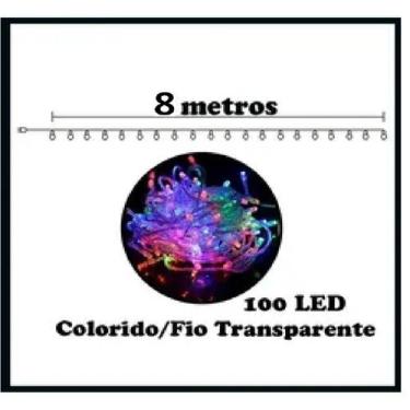 Imagem de Pisca Pisca de Led com 100 Leds Decoração de Natal Casamento Festa - N