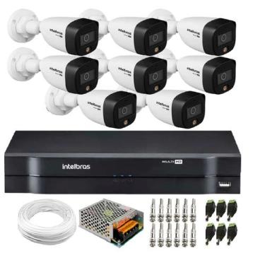 Imagem de Kit 8 Câmeras VHD 1220 B Full Color Full HD 1080p + Gravador MHDX Mult