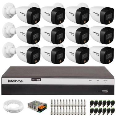 Imagem de Kit 12 Câmeras de Segurança VHD 1220 B Full Color Full HD 1080p + DVR 