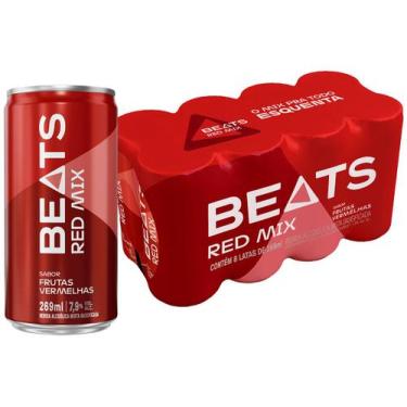 Imagem de Beats Red Mix Frutas Vermelhas Lata 269ml 8 Unidades