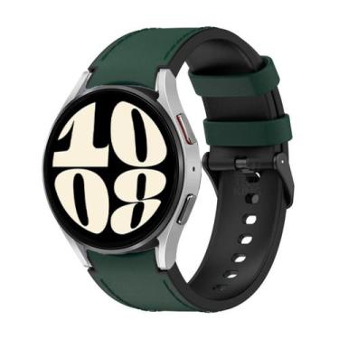 Imagem de Pulseira Couro Artificial C Silicone Para Galaxy Watch6 40mm - Genéric