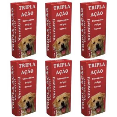 Imagem de Comprimidos Mastigáveis Anti Carrapato, Pulga, Verme e Sarna Vermitril