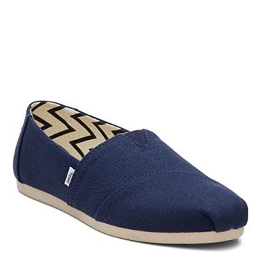 Imagem de TOMS Mocassim feminino Alpargata Cloudbound 10019891, Azul marino, 5.5 Wide