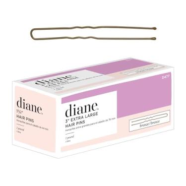 Imagem de Diane Alfinetes de cabelo extra grandes de bronze de 7,6 cm para mulheres, meninas, cabeleireiros, salões, alfinetes de cabelo em forma de U com pontas de bola para proteger updos, coques, tranças e