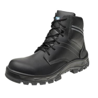 Imagem de Botina Microfibra Cadarço Bico Composite Antiperfuro Preto CA 34550 70