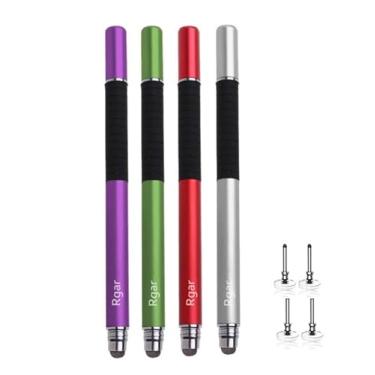 Imagem de Canetas Stylus para Samsung Galaxy Tab A9/A9Plus/A8/A8plus/A7/A7lite/iPad/Microsoft Surface/Fire HD e todos os dispositivos com tela sensível ao toque capacitiva + pontas substituíveis (vermelho,