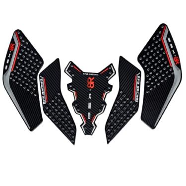 Imagem de Protetor de almofada de tanque de gasolina para moldura de carenagem adesivo de cobertura de almofada lateral compatível com Suzuki GSX-8R 2024 2025 (VERMELHO)