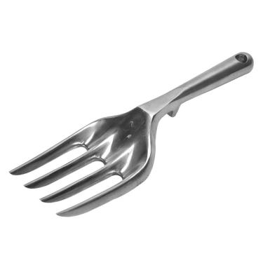 Imagem de lasenersm 1 garfo de jardim de liga de alumínio ferramenta de garfo de remoção manual de jardim garfo manual de jardinagem garfo manual de ervas daninhas garfo de gramado ferramenta de plantador de