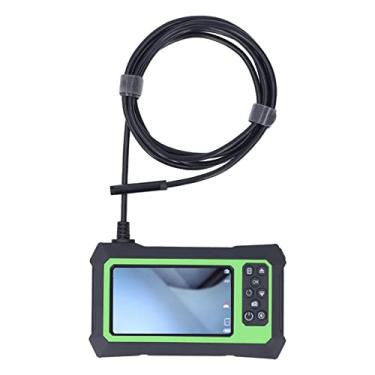 Imagem de Câmera Endoscópica Com Luz, Câmera de Boroscópio Industrial Com Tela de 4,3 Polegadas Câmera de Inspeção HD 1080P Câmera Cobra, Câmera de Esgoto Cobra à Prova D'água IP67 Com 8