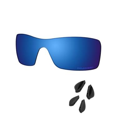 Imagem de SAUCER Lentes de reposição premium e protetores de nariz para óculos de sol Oakley Ridgeline OO9419 High Defense - Azul meia-noite polarizado