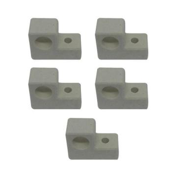 Imagem de Kit 5 Porcelana Suporte Isolador Cerâmica Louca Resistencia Forno Elét