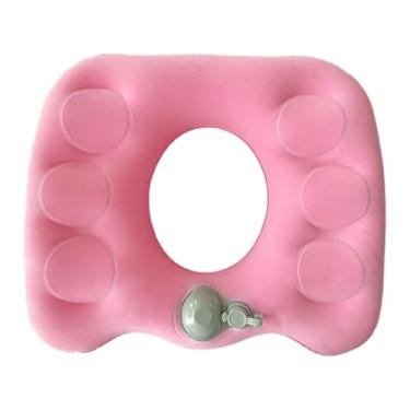 Imagem de Zialofi Almofada inflável donut almofada de assento almofada de assento respirável almofada de cóccix apoio almofada de assento por muito tempo sentado, Rosa