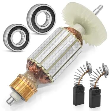 Imagem de Induzido Rotor Compatível Serra Mármore 4100NH3 MT410 MCC400 MCC401 220V Com Rolamento e Carvão