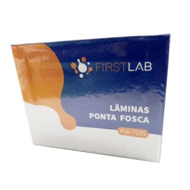Imagem de Lâmina para Microscopia 26 x 76 mm Ponta Fosca Lapidada (FIRSTLAB) - C