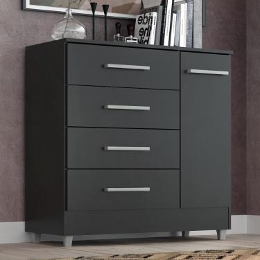 Imagem de Comoda Laura 4 Gavs 1 Porta Onix