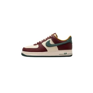 Imagem de Nike Tênis masculino Air Force 1 '07 LV8 (HQ3612-113, leite de coco/vermelho escuro/bronzine/verde vintage), Leite de coco/vermelho escuro/bronzine/verde vintage, 41