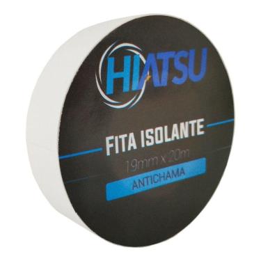 Imagem de Fita Isolante Antichama 0,13mm X 19mm X 20m Cor Brancahiatsu 10 Unidades
