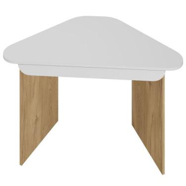 Imagem de Mesa Escrivaninha de Canto Home Office Trinity A02 Olmo Branco - Lyam 