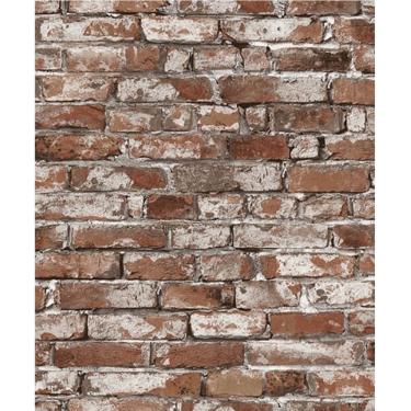 Imagem de Papel De Parede Vinilico Tijolinho Barbecue/ Marron.