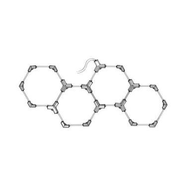 Imagem de Luz LED Hexagonal Regulável Para Garagem, Ideal Para Entusiastas De "f