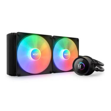 Imagem de Cooler para Cpu NZXT Kraken 280 RGB Aio 280MM RL-KR280-B1, preto