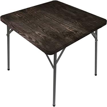 Imagem de Toalha de mesa oval de prancha de madeira, estampa de textura de prancha de madeira, uso em festivais de pátio interno e externo, serve para mesa de 122 x 172 cm