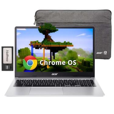 Imagem de acer Notebook Chromebook 315, Tela Hd Antirreflexo De 15,6", Intel Pentium N6000, 4 Gb Ram Lpddr4X, 288 Armazenamento (128 Memória Emc + 160 Docking Station), Placa Vídeo Uhd, Teclado Numérico, Wi-F
