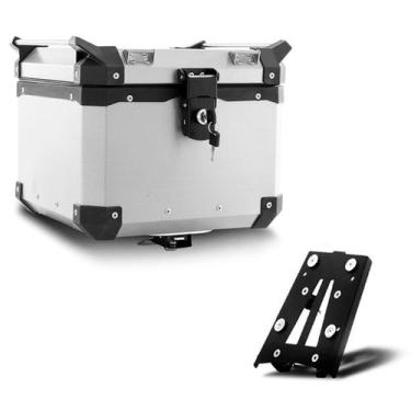 Imagem de Baú Moto Alumínio Top Case 35 Litros + Base de Fixação Super Adventure