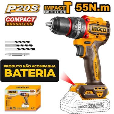 Imagem de Parafusadeira e Furadeira à Bateria Linha P20S INGCO, P20S, CIDLI20558