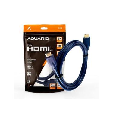 Imagem de Cabo Hdmi Aquario 8K2 8K Macho X Macho 2.1 2M