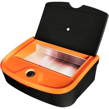 Imagem de Mega Bell, Estufa esterilizadora para manicure e pedicuri, Exterilix Compact Collor, Bivolt, Base preta com detalhes laranja