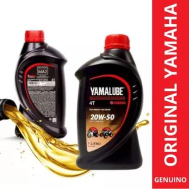 Imagem de Óleo Motor Yamalube Yamaha Mineral 4T SAE 20W50 API SL JASO MA2 Motos 