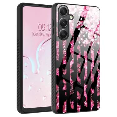 Imagem de Capa para celular Galaxy S25 Plus, traseira de vidro líquido e bordas macias de TPU, aderência lateral antiderrapante, proteção contra quedas, ajuste fino, carregamento sem fio compatível com Galaxy