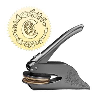 Imagem de Esquirla Ferramenta de carimbo de gravador de cartas, máquina de manual portátil de letra, máquina de por portátil, fabricação de fabricação, C