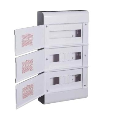 Imagem de Quadro De Distribuicao Sobrepor Tampa Branca 36 Minidisjuntores - Steck